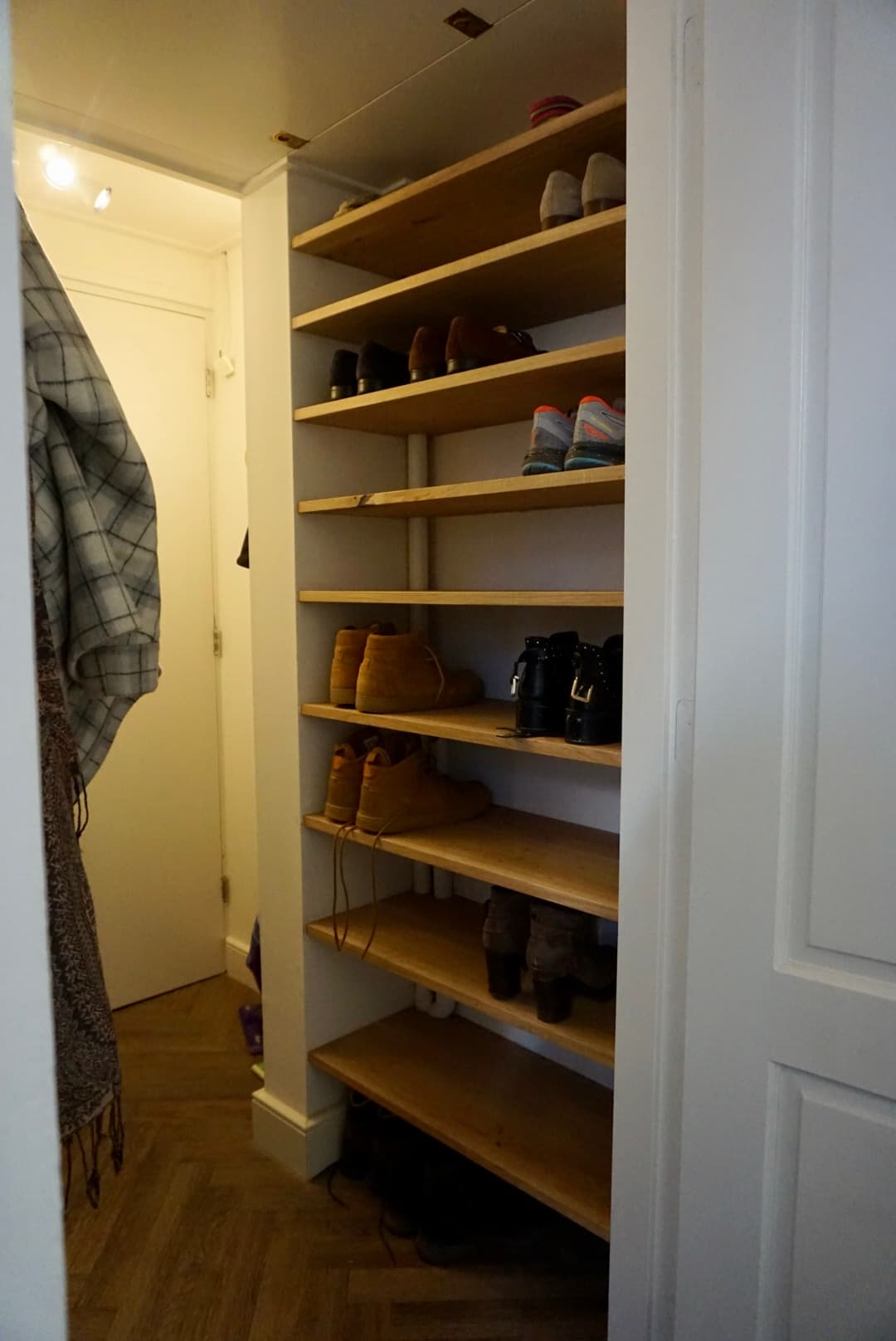 Inbouw schoenenkast